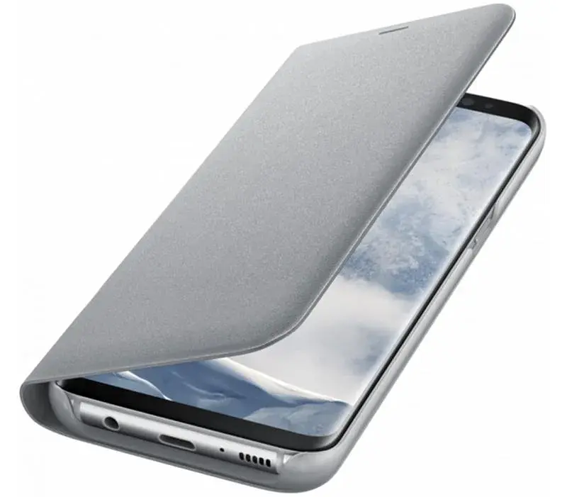Чохол-книжка Samsung LED View Cover для Samsung Galaxy S8+ G955 Silver (EF-NG955PSEGRU) - фото 2