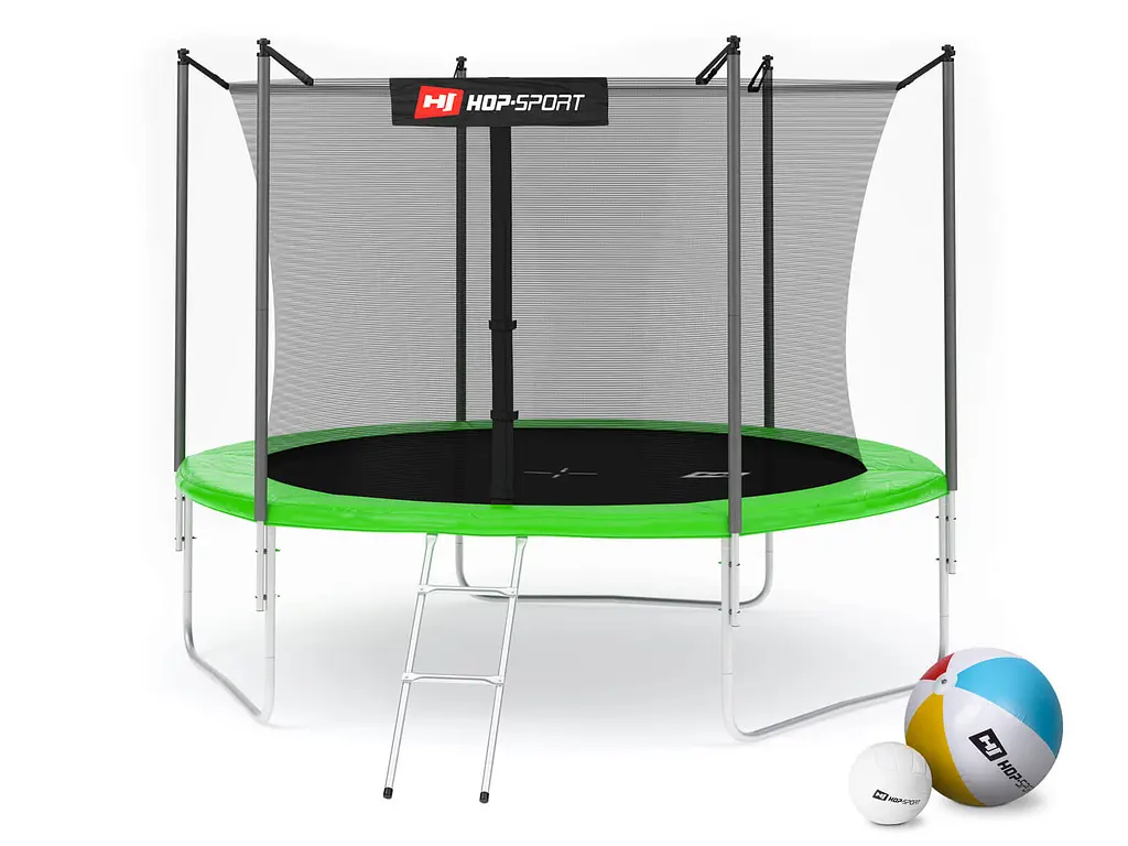 Батут Hop-Sport 10ft (305см) зелений з внутрішньою сіткою - фото 14