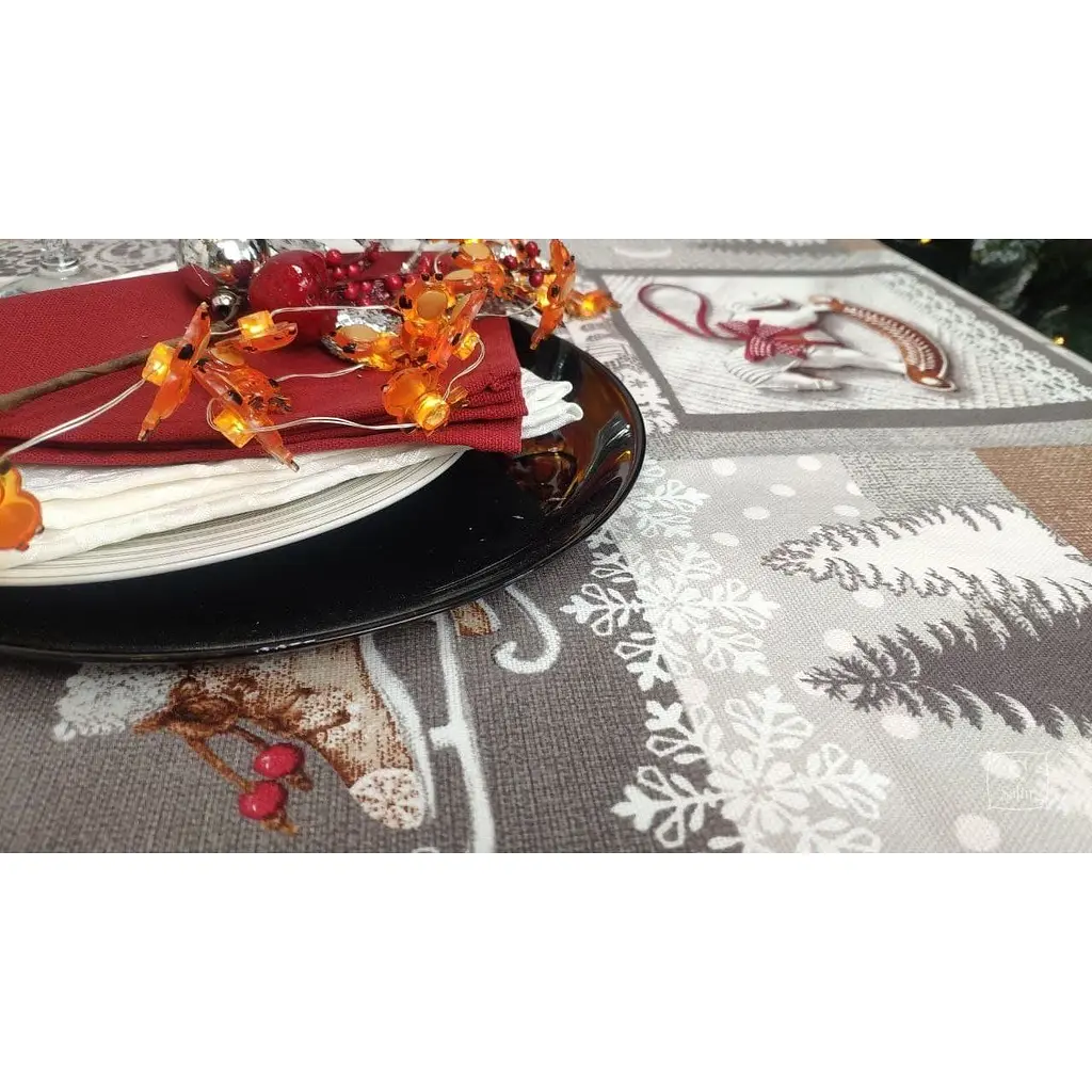 Скатерть Ecotton 11470-1 Лапландия рогожка 220х150 см (24207) - фото 4