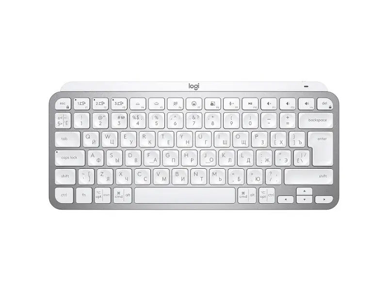 Клавіатура Logitech MX Keys Mini Minimalist US Pale Grey (920-010499) - фото 2