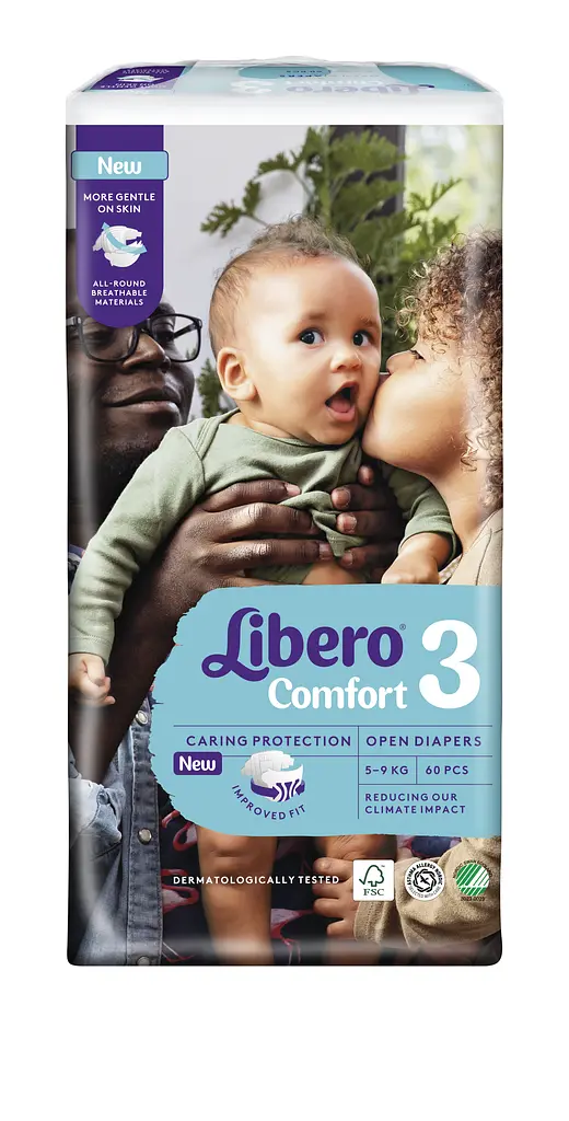 Підгузки Libero Comfort 3 (5-9 кг), 60 шт. - фото 2