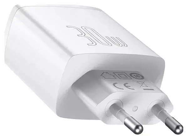 Мережевий зарядний пристрій Baseus Cube Fast Charger 2 USB+Type-C 30 W P10111402213-00 White - фото 2