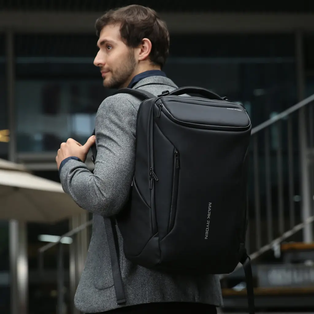 Рюкзак городской Mark Ryden 9031Y с отсеком для ноутбука 17,3" и USB 26л Black (16249) - фото 6