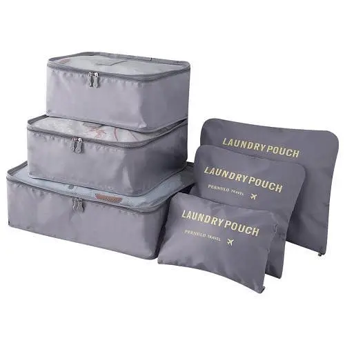 Набір органайзерів для речей Laundry Pouch, 6 сумочок на застібках - фото 3
