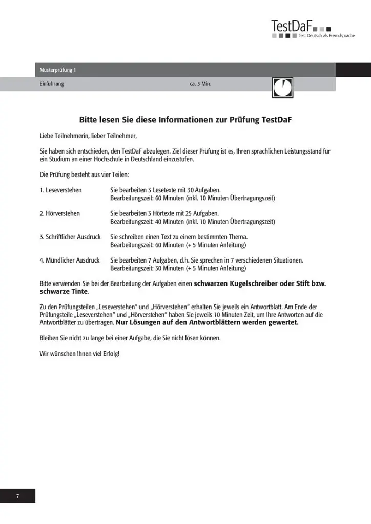 TestDaF Musterprüfung 1. Heft mit Audio-CD - фото 6