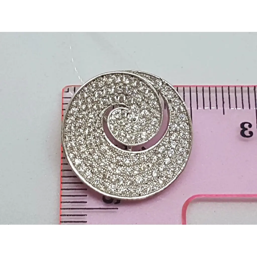 Срібна підвіска Подіум з фіанітами. GP7300 - фото 3