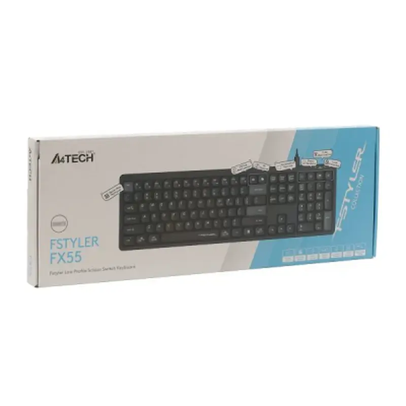 Клавіатура A4Tech FX55 USB UA Black (4711421002417) - фото 7