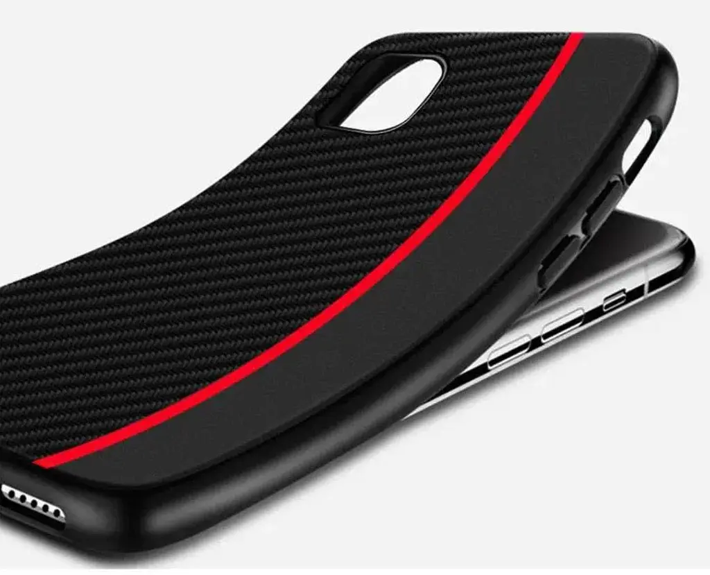 Чехол накладка Primolux CFC для Apple iPhone 13 Pro Black&Red - фото 4