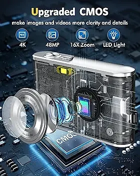 Цифровий фотоапарат 48 МП із 16-кратним зумом та відео Full HD 1080P - фото 4