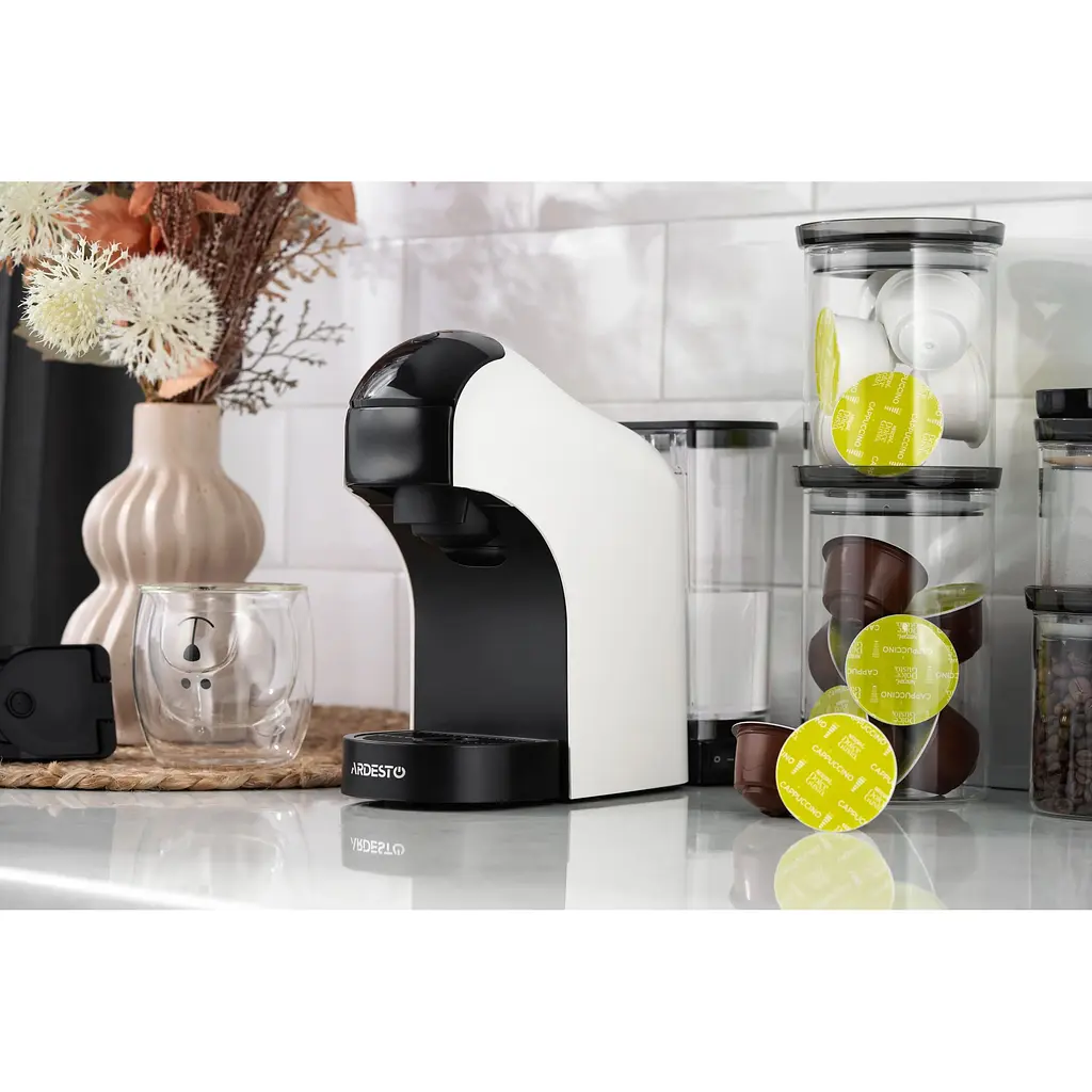 Кавоварка капсульна Ardesto 0.8 л капсули Nespresso, Nescafe Dolce Gusto біла - фото 4