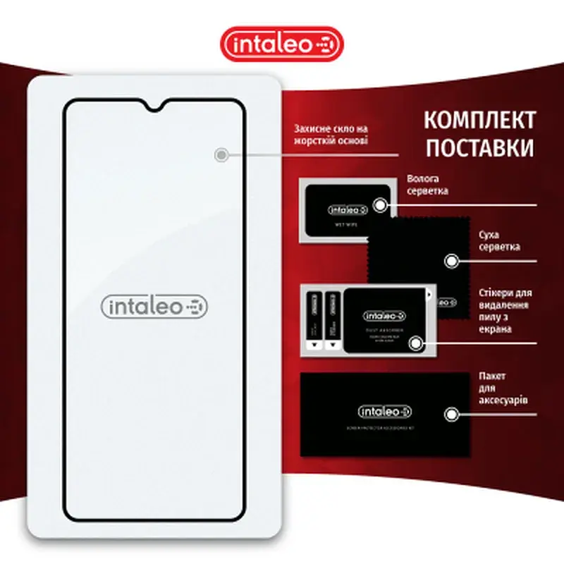 Скло захисне Intaleo Full Glue Xiaomi Redmi 12C (1283126573774) - фото 8