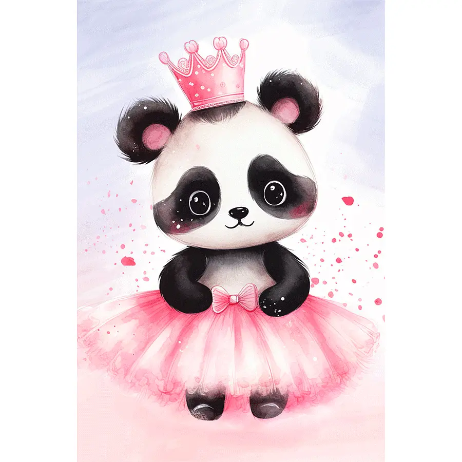 Полотно на ХДФ з контуром Arteo Little Princess 20×30 бавовна акрил - фото 2