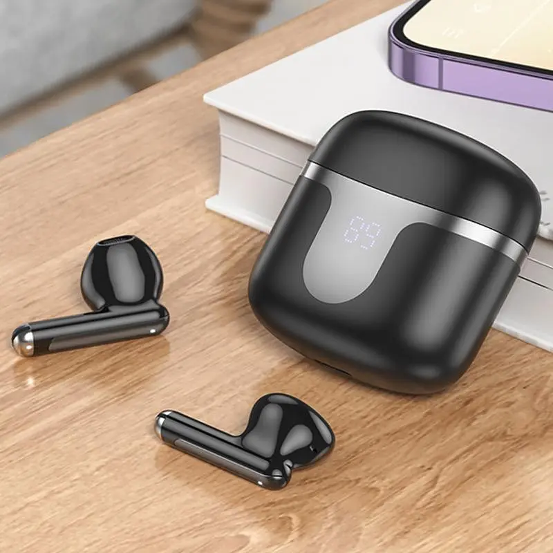 Бездротові TWS навушники Hoco EQ7 Snowflake Black - фото 4