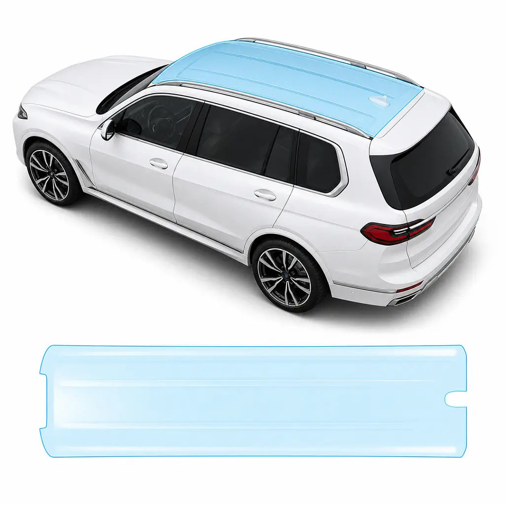 Антигравійна захисна бронеплівка за лекалами для BMW X7 G07 2019-2022 - зона даху