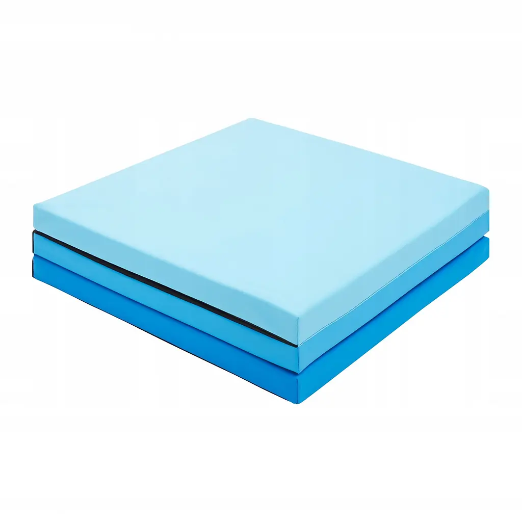 Мат гімнастичний складаний 4FIZJO 180 x 60 x 5 см 4FJ0570 Blue/Sky Blue (P-5907739319685) - фото 3
