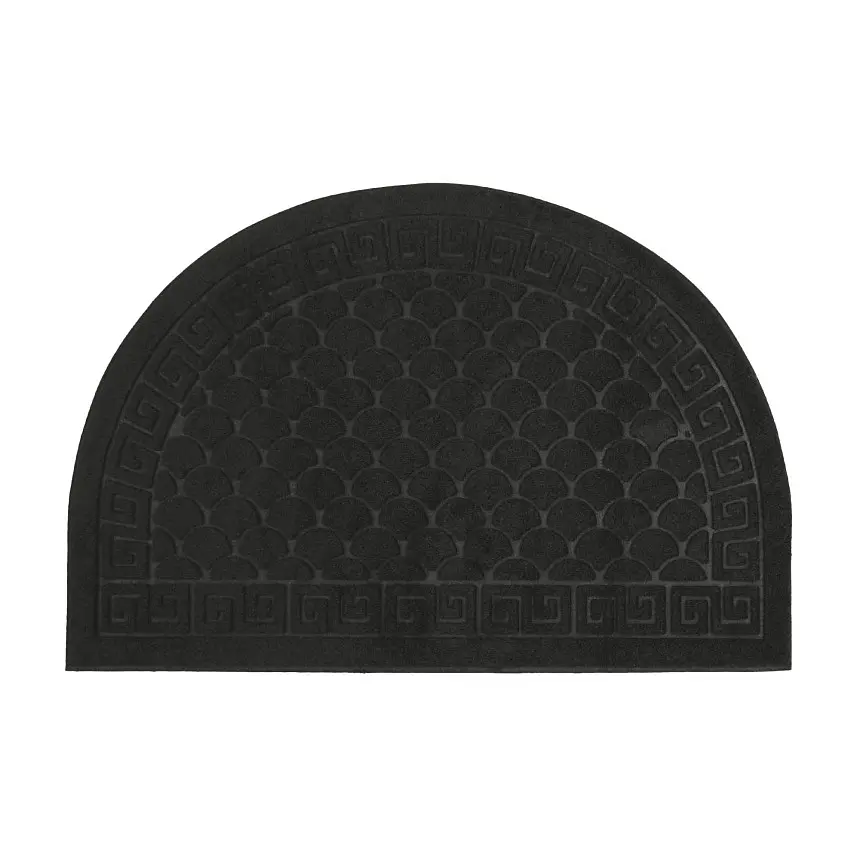 Килимок придверний Eco Fabric Луска півколо без кромки чорний 40 х 60 см (4060-017) - фото 3
