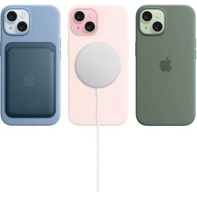 Смартфон Apple iPhone 15 128 ГБ Pink MTP13 - фото 8
