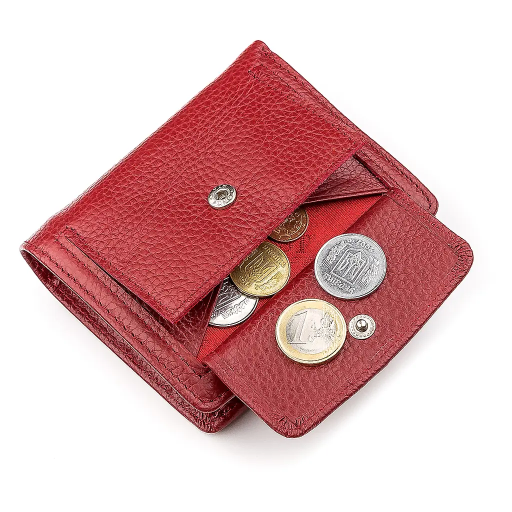 Кожаный женский кошелек (ST415) ST Leather 9.5х11х3 см acs0015524 - фото 5