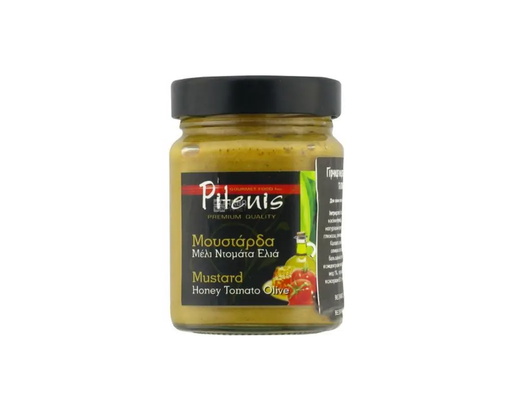 Гірчиця PITENI BROS медова з томатами та оливками 250 г