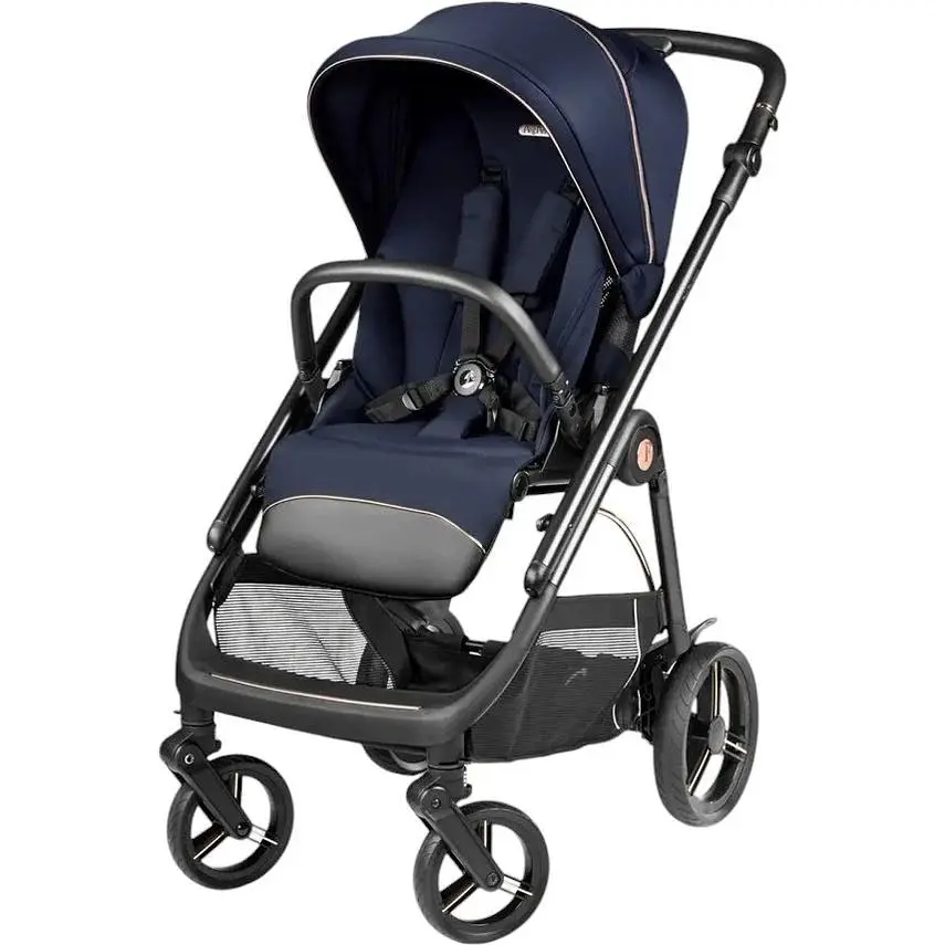 Коляска Peg-Perego Veloce Blue Shine SL 3 в 1 з підставкою до люльки синя - фото 3