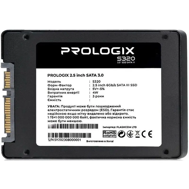 SSD Prologix 2.5" 240GB S320 2.5" SATAIII TLC (PRO240GS320) - фото 3