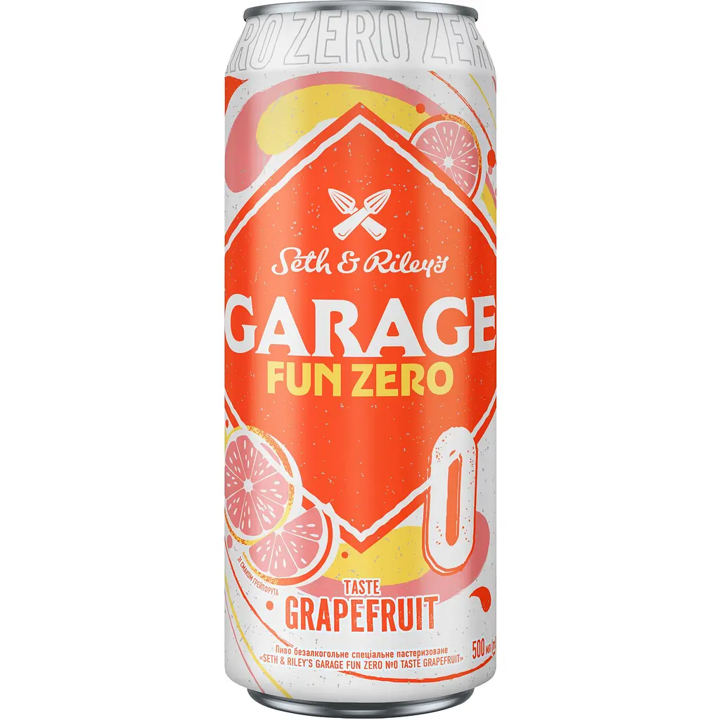 Пиво Seth&Riley's Garage Fun Zero №0 Grapefruit світле 0% з/б 0.5 л (908438)
