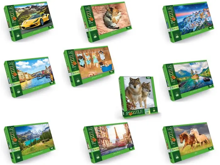 Пазли, Danko Toys, 1000 ел., в асортименті