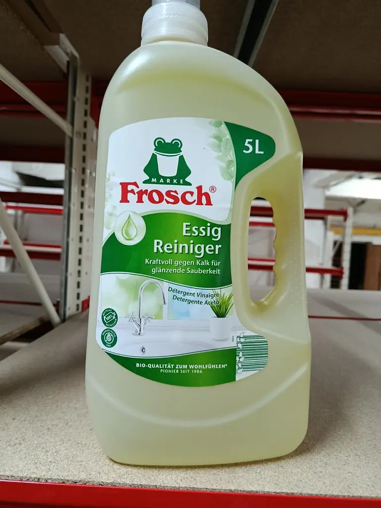Средство для чистки ванн Frosch из яблочного уксуса для удаления известковых отложений 5 л - фото 2