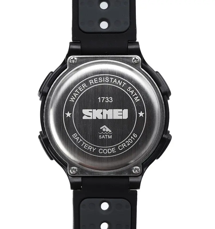 Наручний годинник чоловічий Skmei 1733 Black White, 1733BKWT (18460) - фото 8