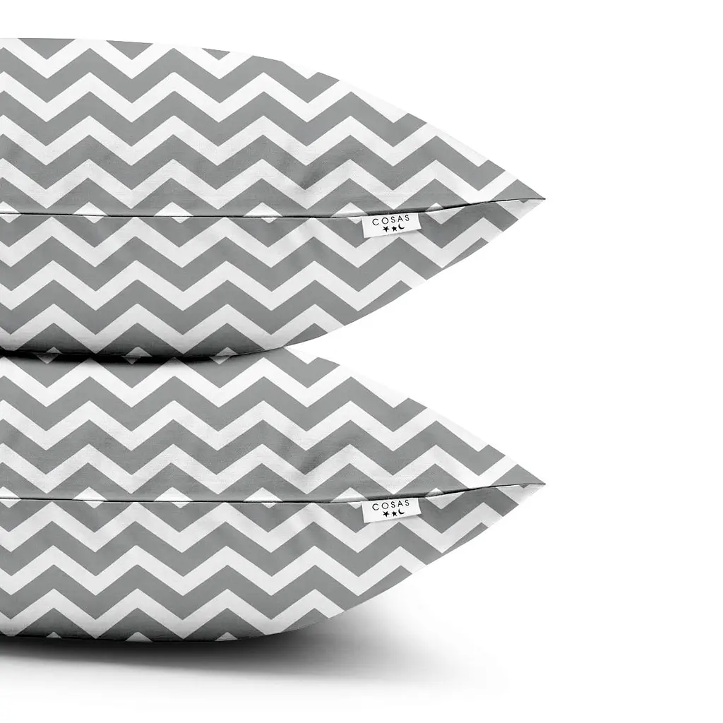 Набір наволочок Cosas G Zigzag 50х70 см (SetPillow_ZigZagGrey_50х70) - фото 2