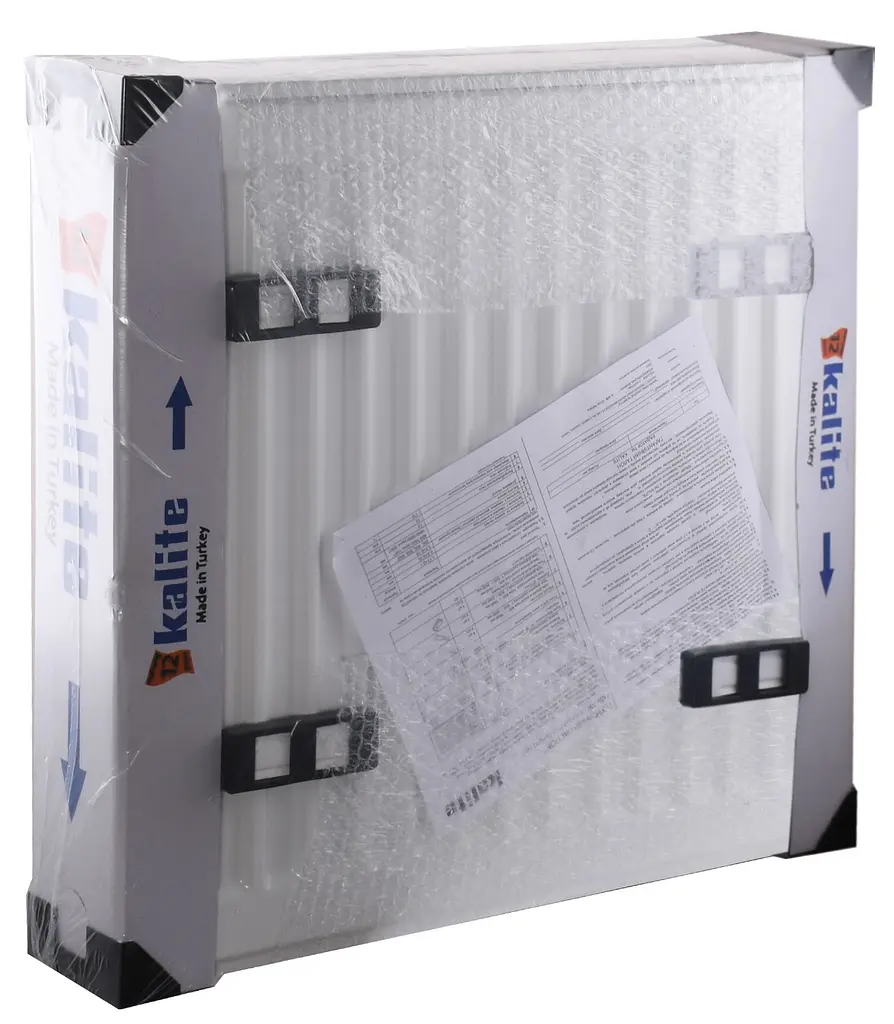 Радіатор сталевий панельний Kalite 22 низ/справа 500x400 (без INNER) 000023246, Білий - фото 2