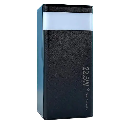 Павербанк 50000мА·ч Power Bank 2USB Type-C PD зі швидкою зарядкою до 22.5W та ліхтариком портативний зарядний пристрій акумулятор WUW TUGII Y55