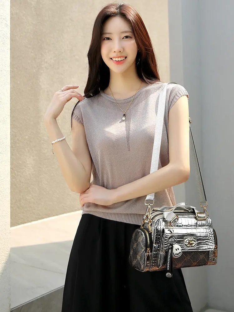 Сумка Italian Bags Smile Selling 26х11х18 см Сріблястий (id_1275) - фото 2