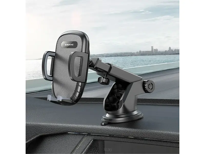 Автомобільний тримач для смартфона Borofone BH53 Windy Black/Grey (6931474751867) - фото 5