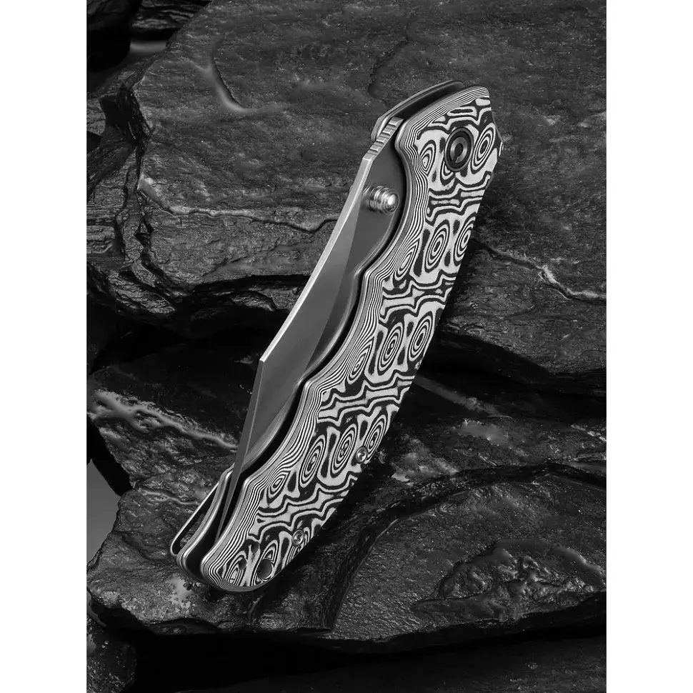 Ніж складаний туристичний Civivi Pentad (8.8 см) Nitro-V / Micarta чорний/білий - фото 11