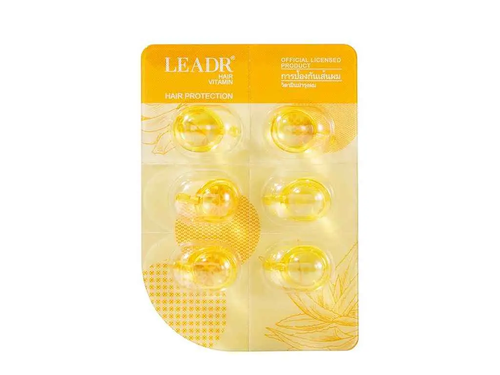 Капсули для волосся LEADR 6шт вітамінні Незмивні Moroccan Oil and Aloe Vera Oil (1 блістер/6 капсул)