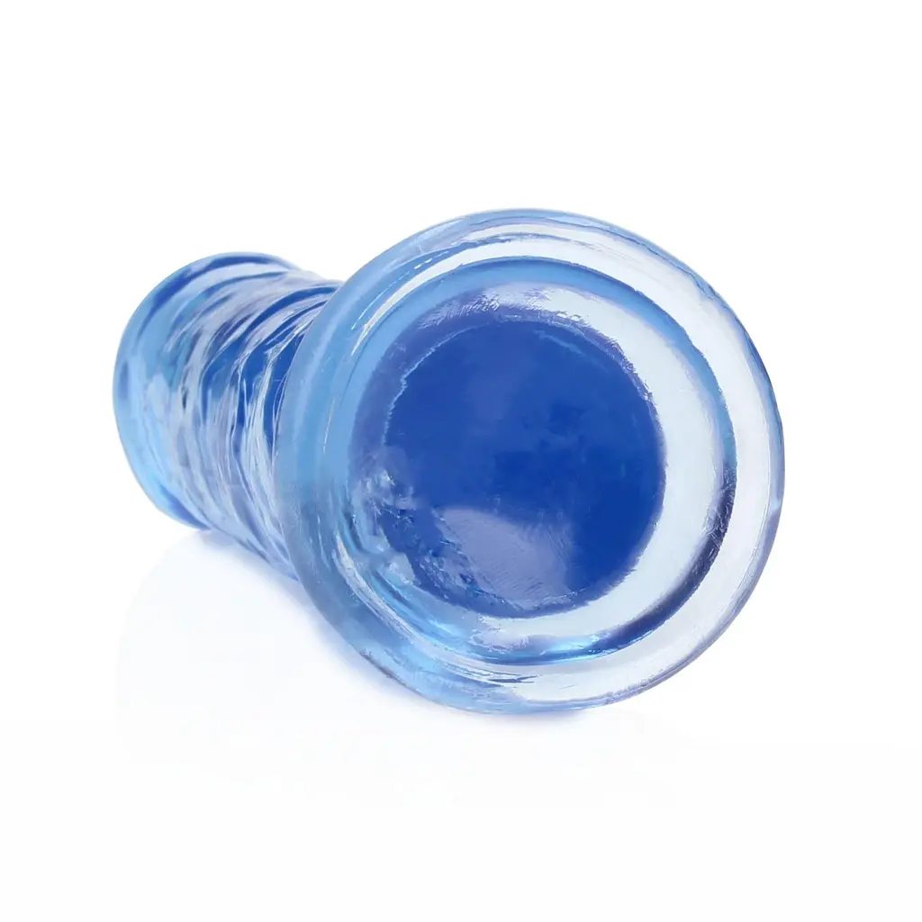 Фалоімітатор RealRock Crystal Clear Realistic Dildo 7'' 20 см блакитний - фото 3