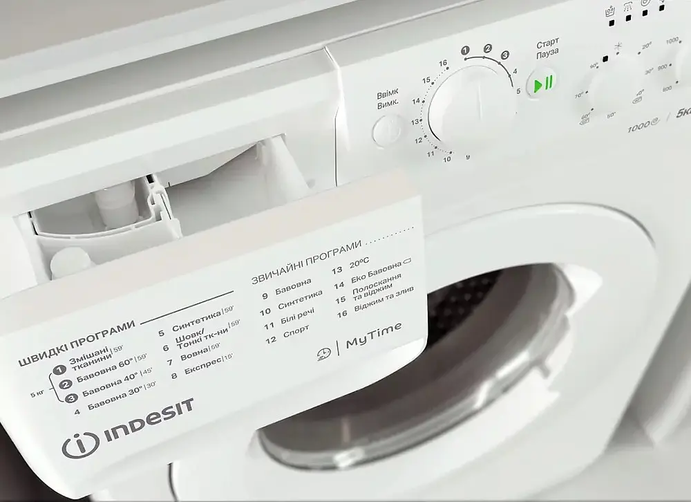 Стиральная машина Indesit OMTWSC 51052 W UA автоматическая (6964044) - фото 6