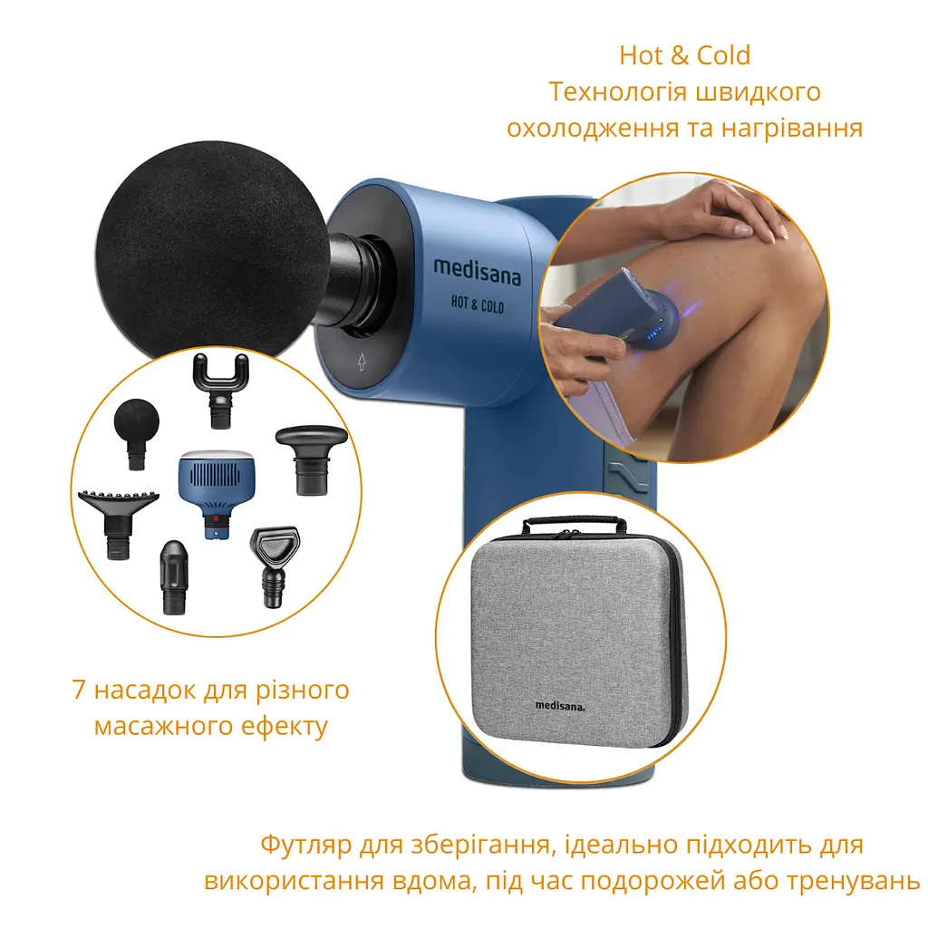 Масажер ручний MG 600 Medisana з функцією Hot & Cold - фото 3