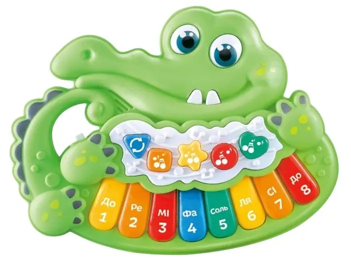Піаніно музичне Крокодильчик, WToys (укр.)