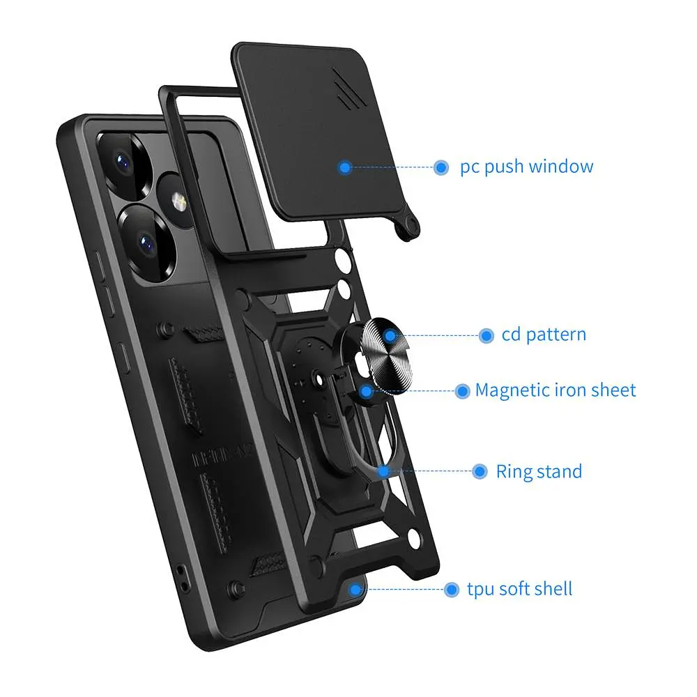 Чохол Armor Guard Shield Xiaomi Poco F6 5G / Redmi Turbo 3 4G Black (35020_3344791) - фото 4