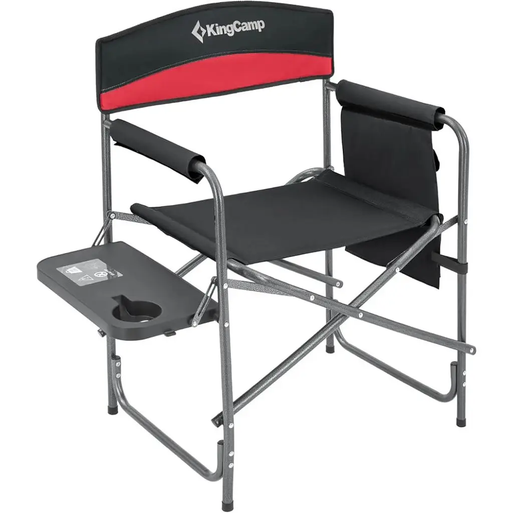 Складаний стілець KingCamp Folding Director Chair Black/Red [2248.65.51] [146475] - фото 2