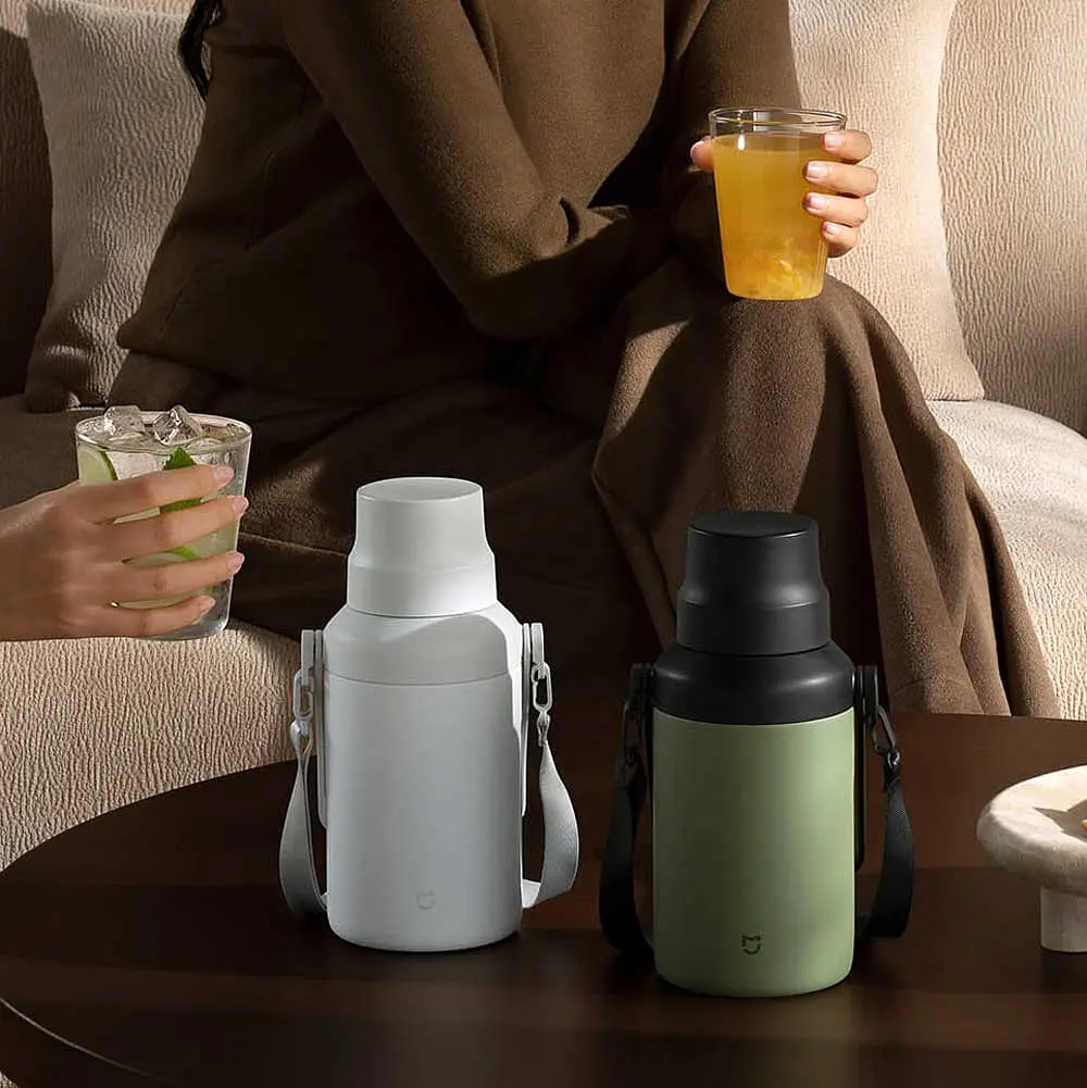 Термос Xiaomi MiJia Big Belly Thermos Cup 1L (MJDDB01PL) White - фото 5