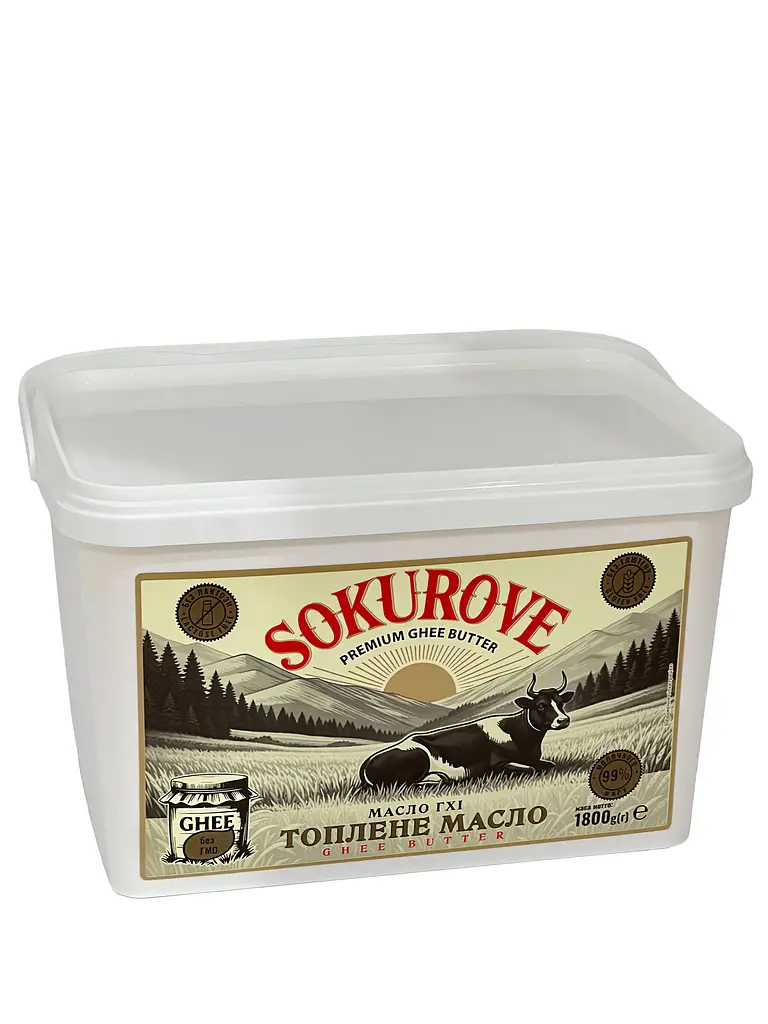 Топлене масло гхі SOKUROVE 1.8 кг