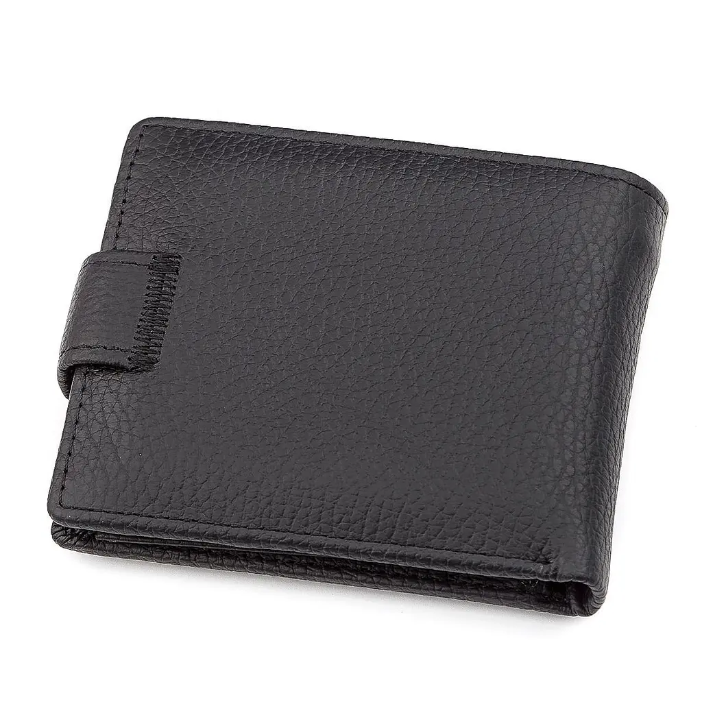 Чоловічий гаманець ST Leather 18316 (ST114) чорний шкіряний - фото 6