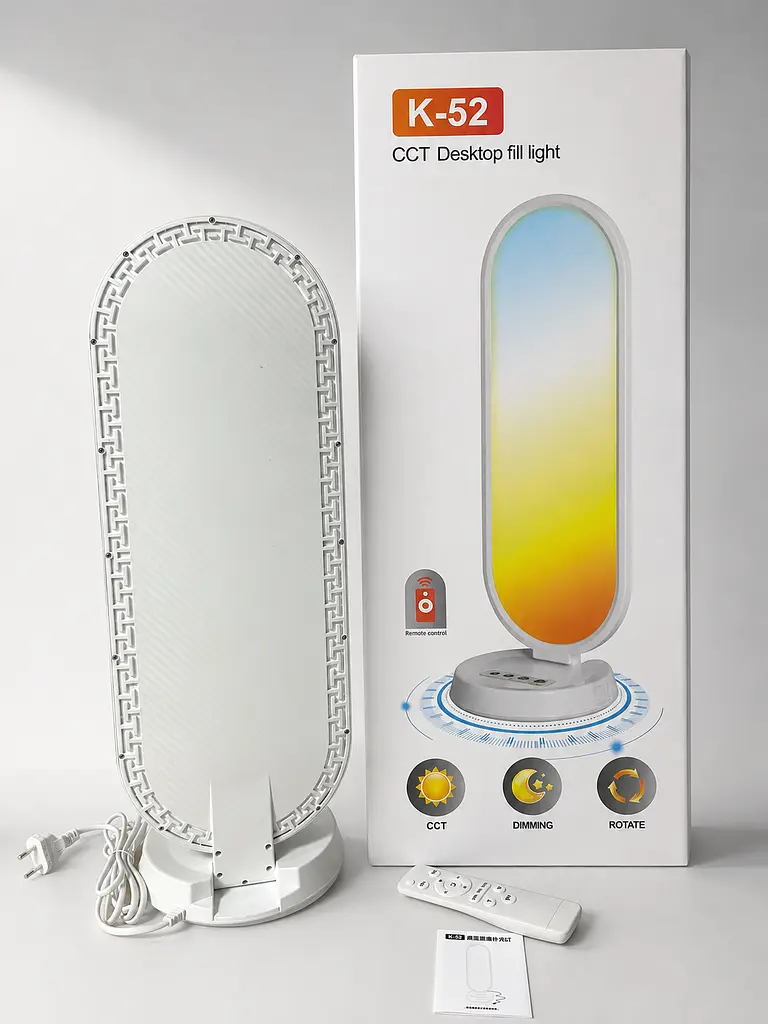 Настільна LED-лампа K-52 з регулюванням яскравості та температури світла 38 Вт + пульт - фото 4
