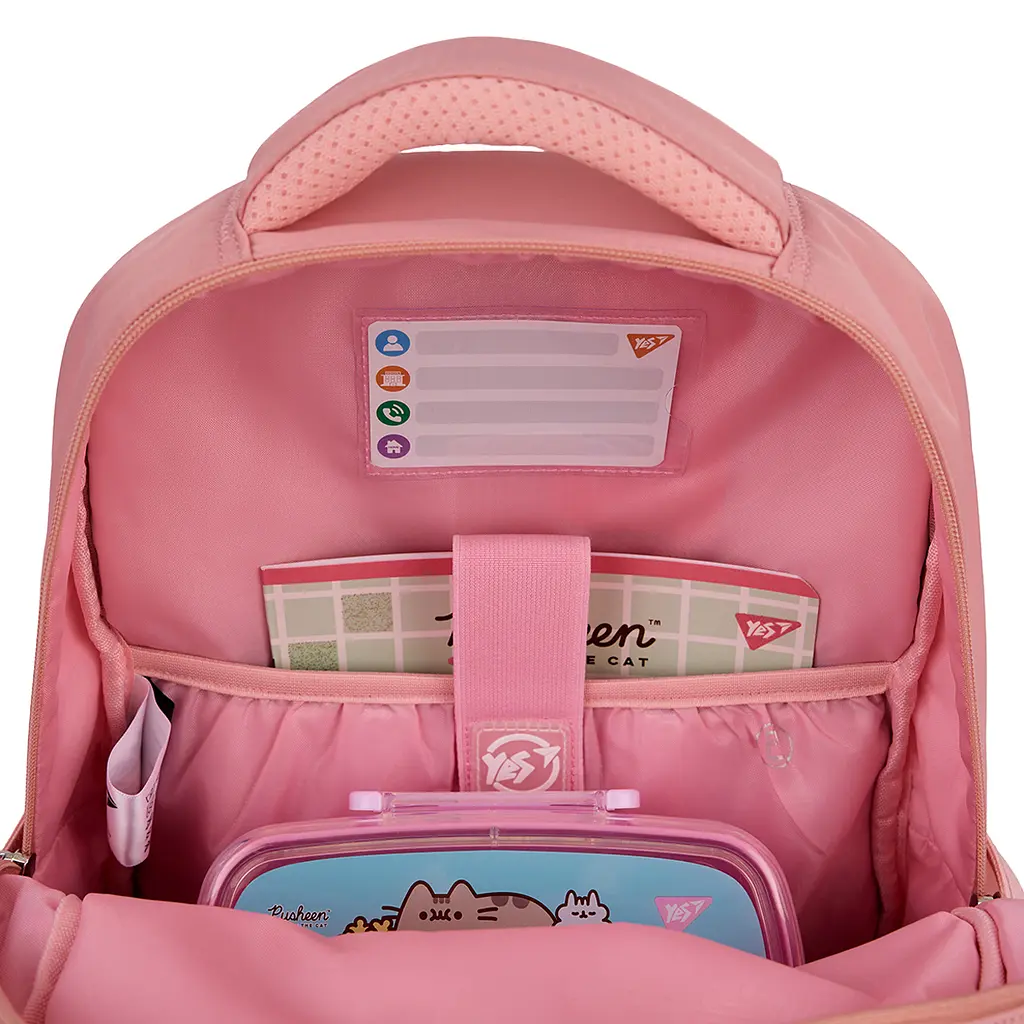 Рюкзак шкільний YES S-108 Pusheen Fatty 37х27х13 см Рожевий (559827) - фото 7
