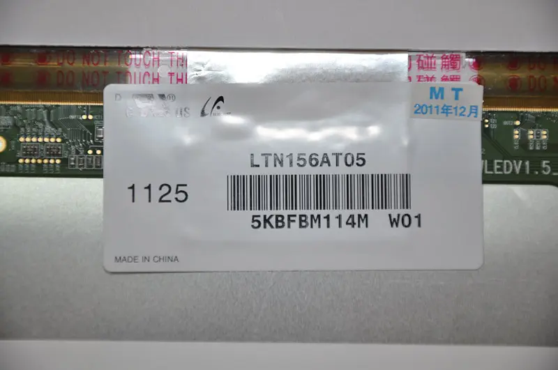 Матриця 15.6 LTN156AT05 1366х768, 40pin, LED, NORMAL, глянцева, роз'єм ліворуч знизу для ноутбука - фото 2