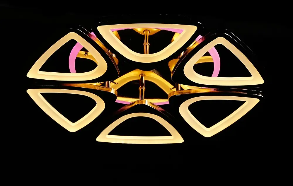 Світлодіодна люстра світильник з пультом і підсвічуванням Splendid-Ray 30-3978-15 - фото 3