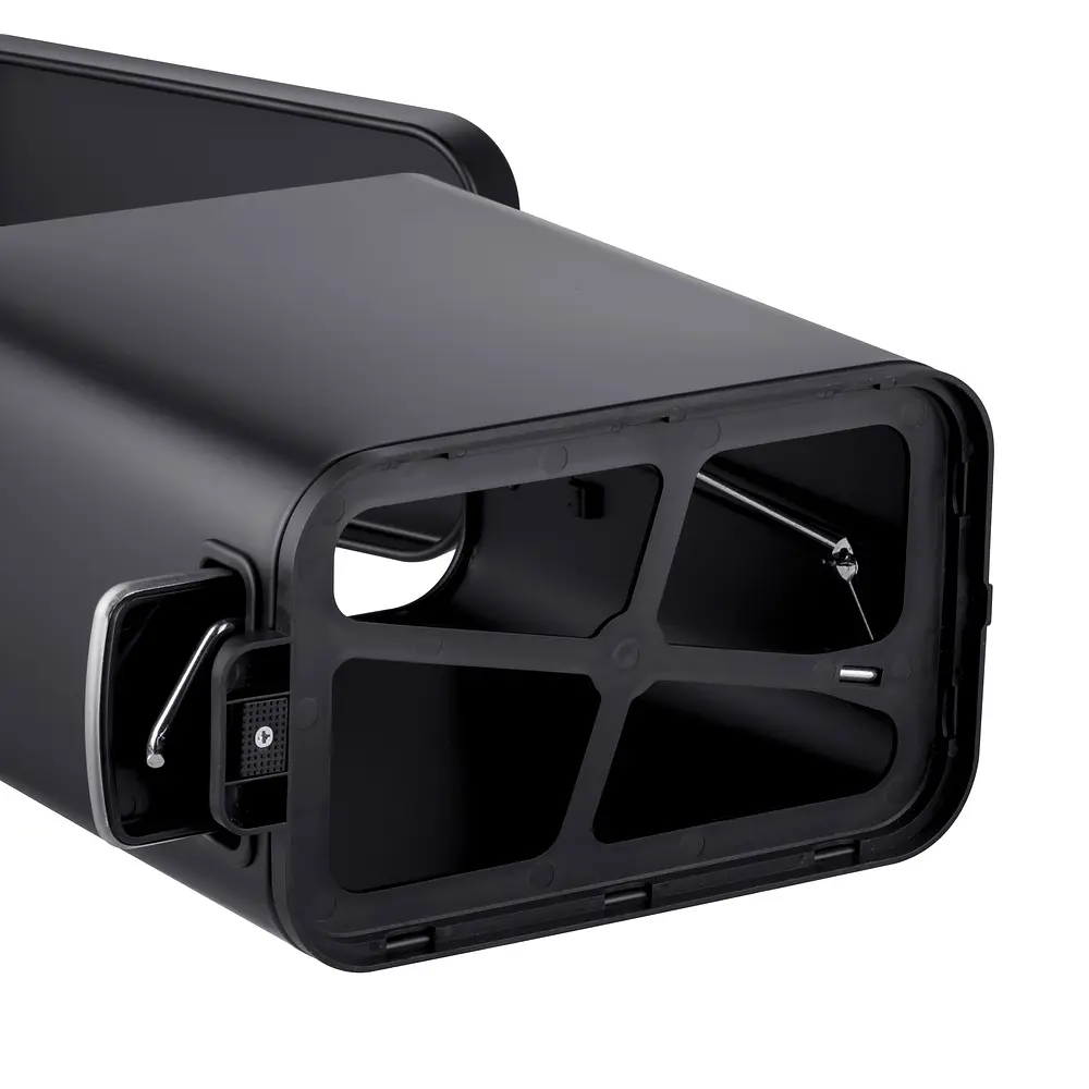 Відро для сміття Mixxus Premium Quadro-TC0105 5 л з плавним закриттям прямокутне Black MI7061, Чорний матовий - фото 6